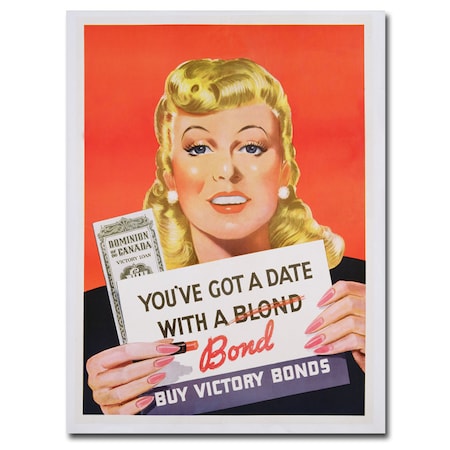 'You've Got A Date With A Bond' Canvas Art,18x24